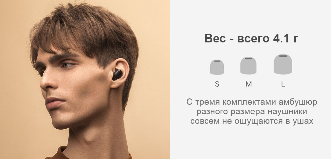 Беспроводные наушники Xiaomi Mi True Wireless Earbuds Basic 2 (AirDots 2)