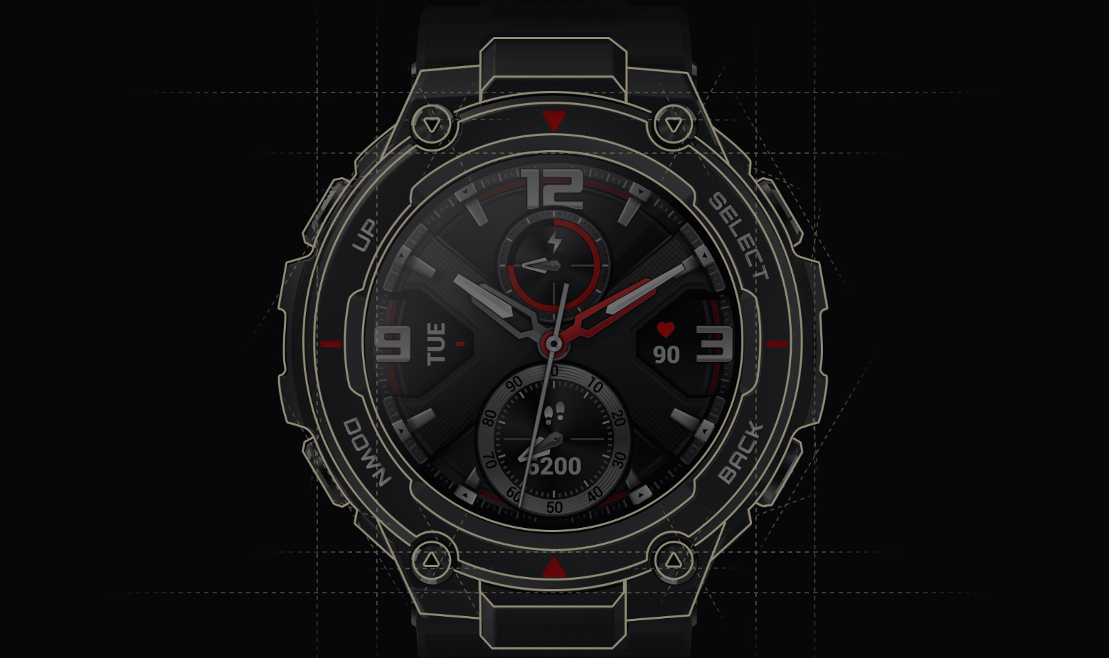 Умные часы Xiaomi Huami Amazfit T-REX Rock (A1919)
